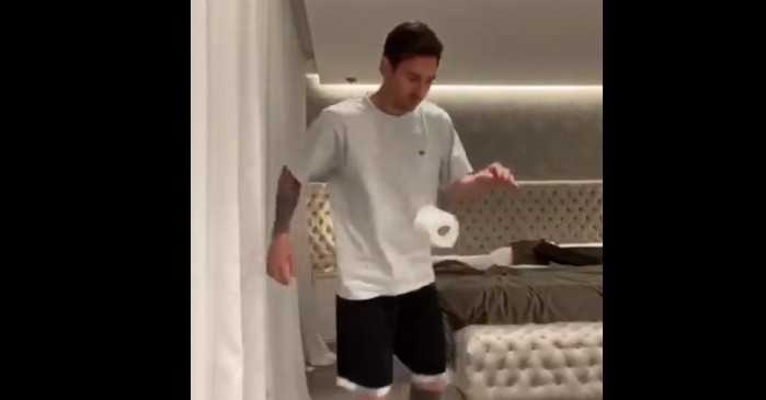 Messi se sumó a los “10 Toques Challenge” y desafió a Arturo Vidal