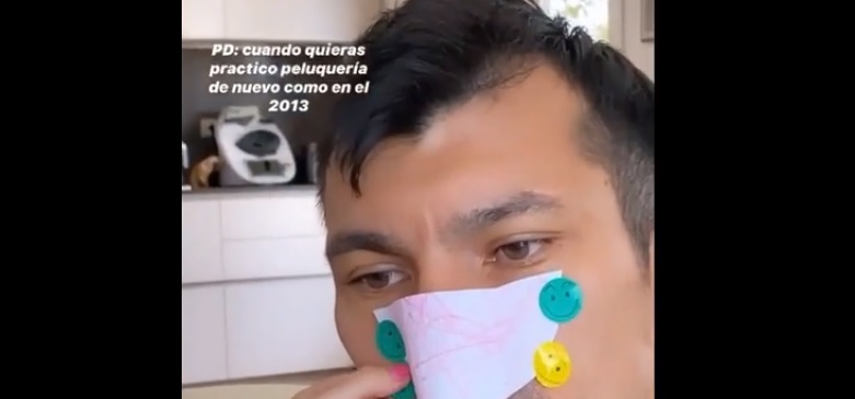 La “mascarilla artesanal” que le hizo su hija a Gary Medel