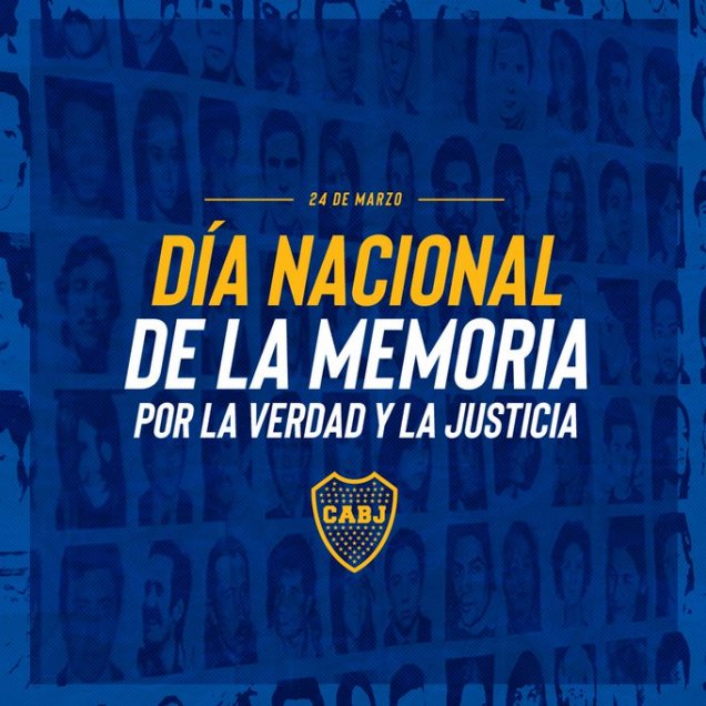 Clubes argentinos se unieron para conmemorar a víctimas de la Dictadura