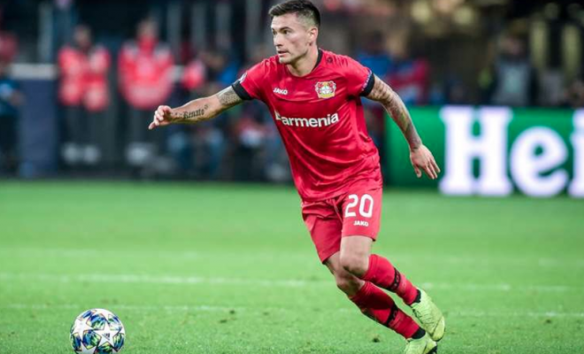 Golazo de Charles Aránguiz por Bayer Leverkusen fue recreado en animación por la Bundesliga