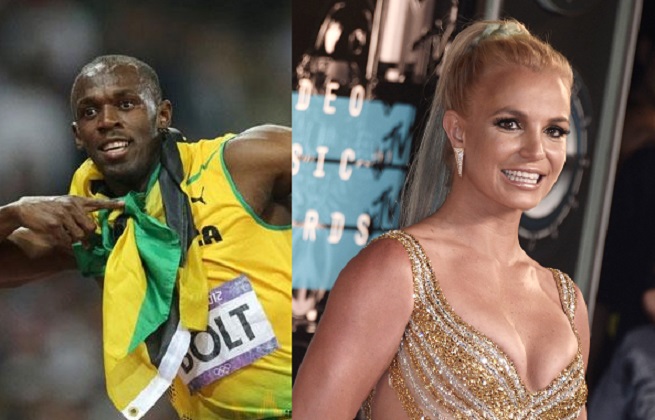 Britney Spears aseguró correr los 100 metros planos más rápido que Usain Bolt