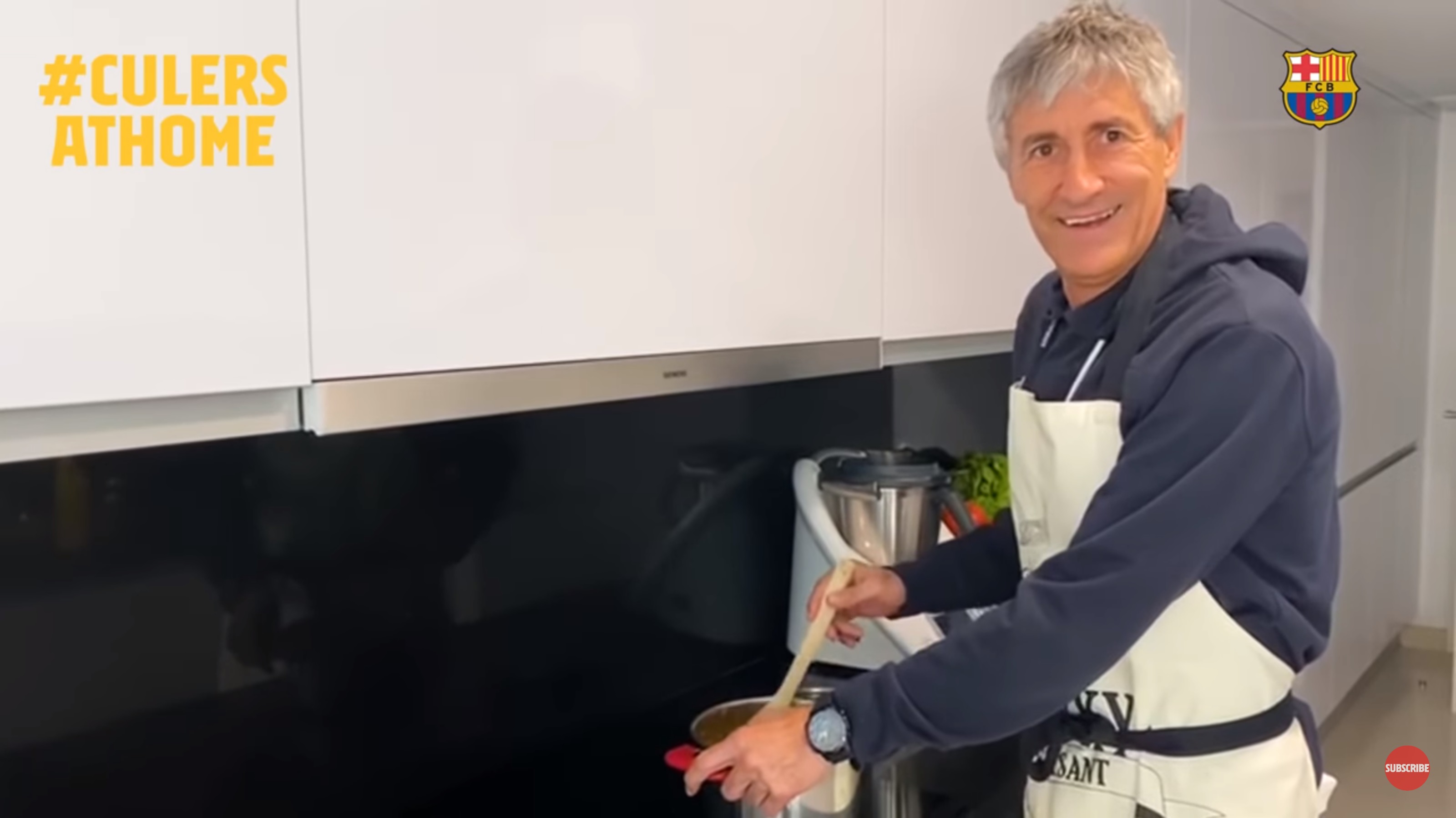 Quique Setién retomó la cocina en la cuarentena: Mi especialidad es la tortilla de papas