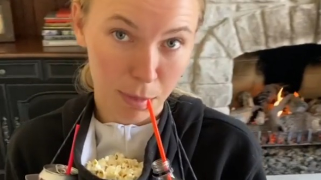 El particular snack de Caroline Wozniacki en su cuarentena