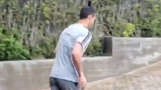 Cristiano Ronaldo trabaja junto a su “hermosa compañera de entrenamiento”