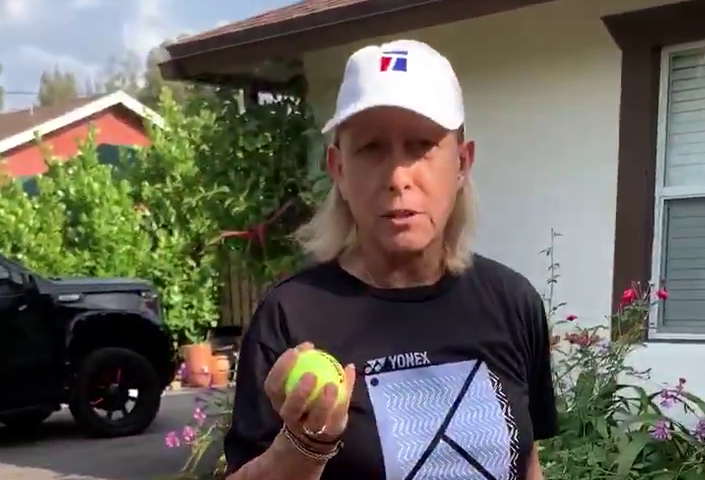 ¡Zurda intacta! El talento de Martina Navratilova a sus 63 años