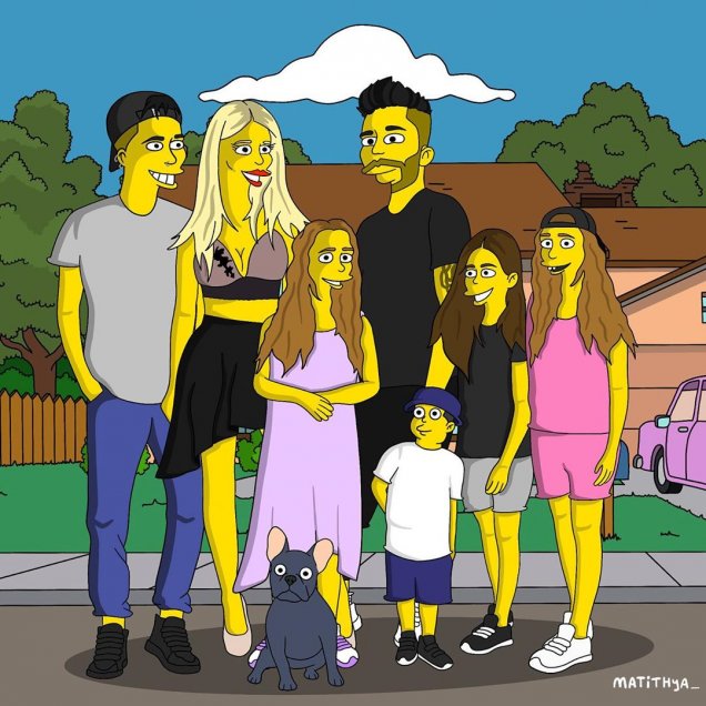 Luis Jiménez se sumó a los retratados como personajes de Los Simpsons