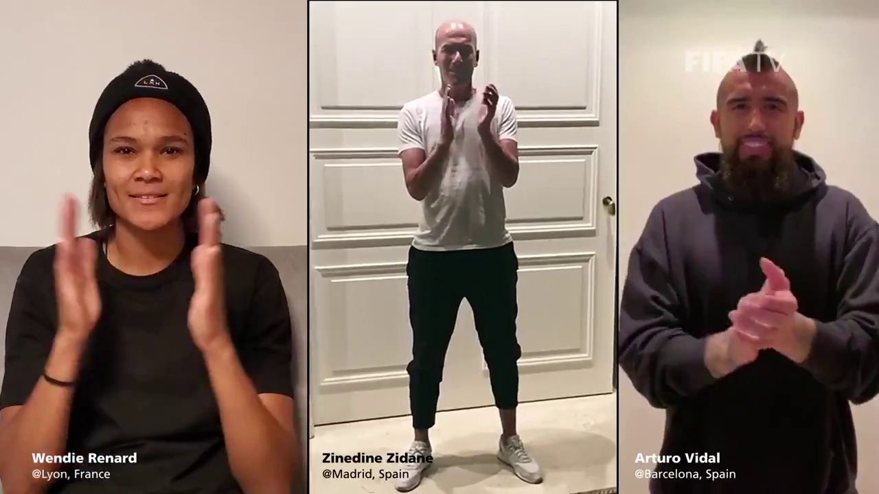 Vidal se sumó a estrellas del pasado y presente para aplaudir a los “héroes de la humanidad”