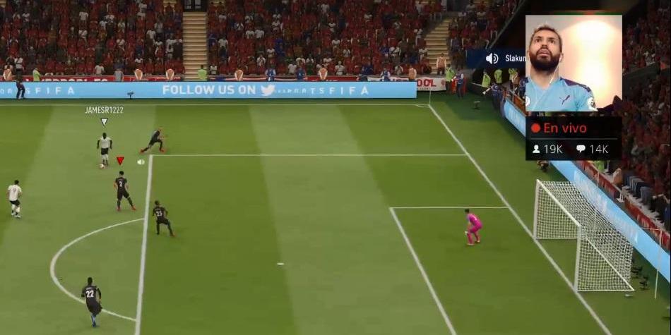 La rabieta de Sergio Agüero tras perder un partido ante James Rodríguez en el FIFA 20
