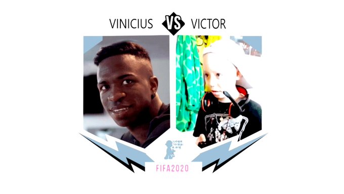 Luis Suárez y Vinicius jugaron videojuegos con niños enfermos de cáncer