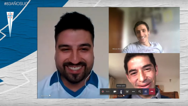 Mirosevic y Alvarez sorprendieron a hinchas que cumplen años en la fecha de aniversario de la UC