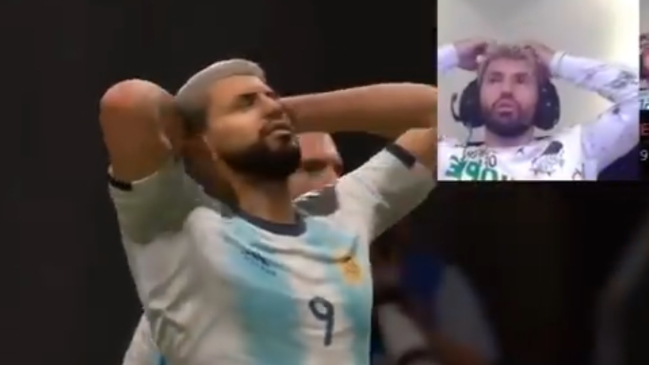¡Increíble! Sergio Agüero tuvo la misma reacción que en un videojuego en torneo eSports
