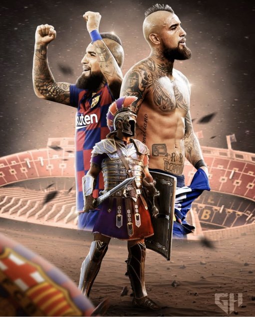 ¡Un guerrero! Las espectaculares imágenes que compartió Arturo Vidal