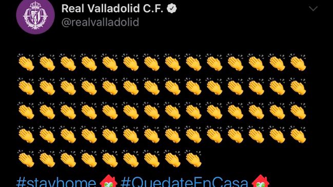 El tuit viral de Real Valladolid contra el gobierno español que debieron borrar