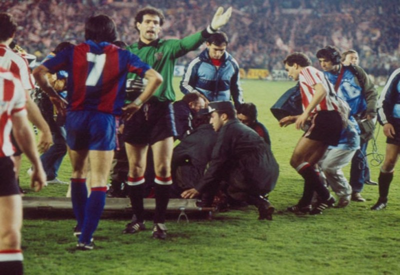 Se cumplieron 36 años de la “Batalla del Bernabéu” entre Athletic de Bilbao y el Barcelona de Maradona