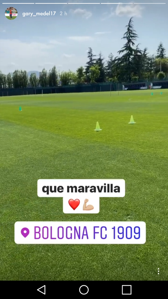 La reacción de Gary Medel tras volver a entrenar