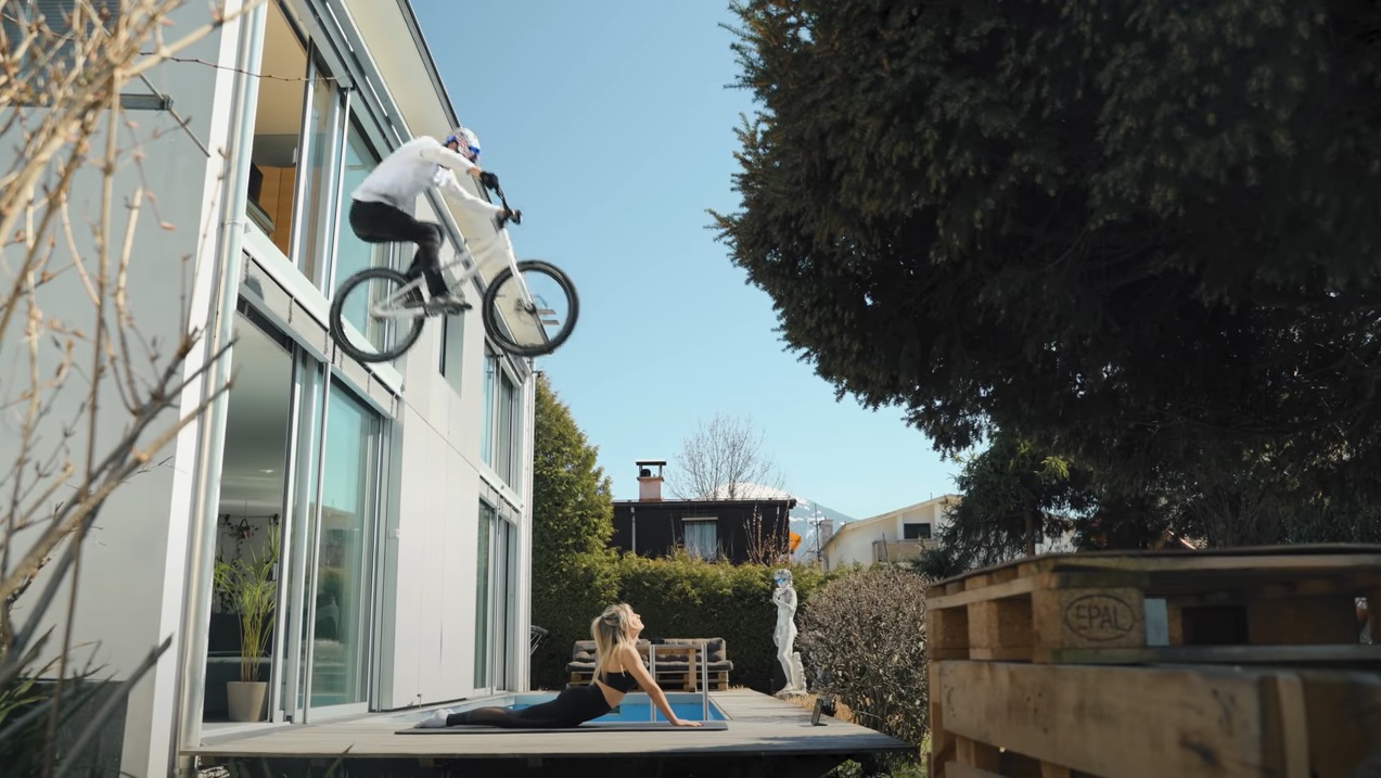 La increíble rutina de entrenamiento en casa del ciclista austríaco Fabio Wibmer