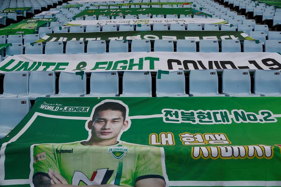 Las estrictas medidas de seguridad que se tomaron en el inicio de la liga de Corea del Sur