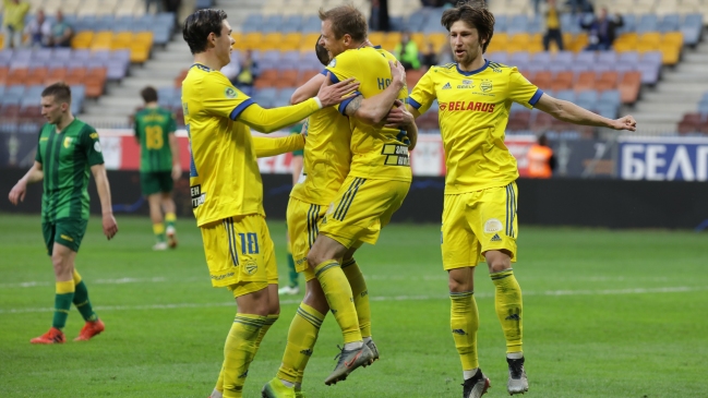 BATE Borisov derrotó a Smolevichi por la liga bielorrusa en un partidazo que tuvo ocho goles