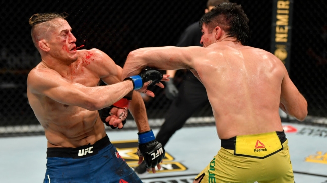 El desfigurado rostro de Niko Price tras perder por nocaut técnico en UFC 249