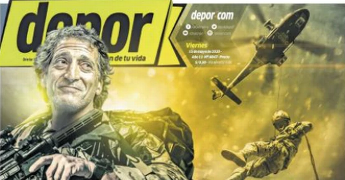 “Al rescate!”: La increíble portada que protagoniza el “Comandante” Mario Salas en Perú