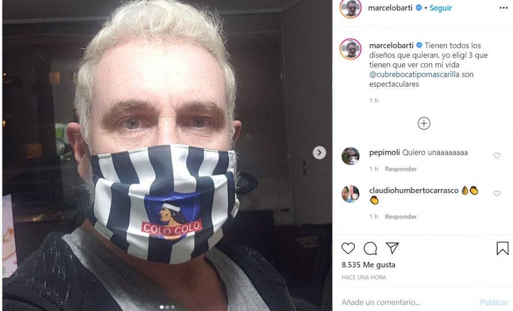 “Elegí tres que tienen que ver con mi vida”: Las mascarillas personalizadas de Marcelo Barticciotto