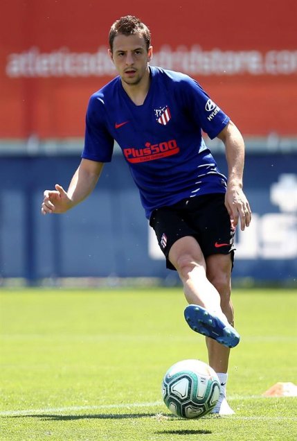 Atlético de Madrid practicó con entrenamientos grupales