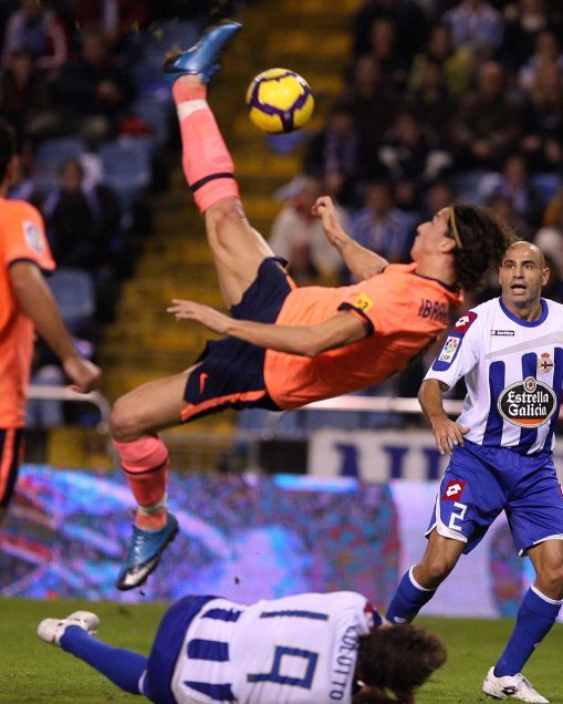 FC Barcelona recordó el paso de Zlatan Ibrahimovic por el club con sus mejores postales