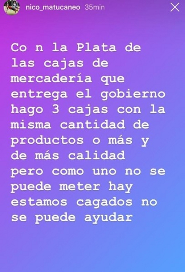 Maturana criticó ayuda del Gobierno: Con la misma plata hago tres cajas con más calidad