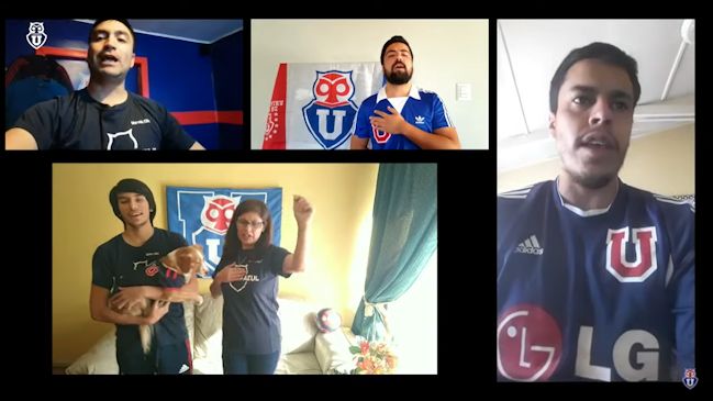 Hinchas cantaron el himno de la U desde sus casas en un nuevo aniversario del club