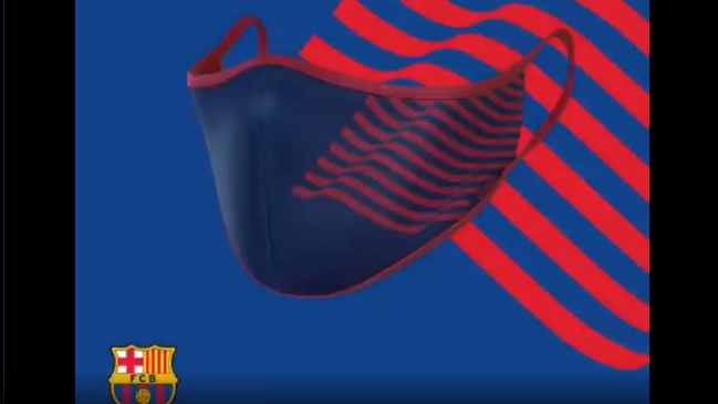 FC Barcelona puso a la venta mascarillas con diseños del club