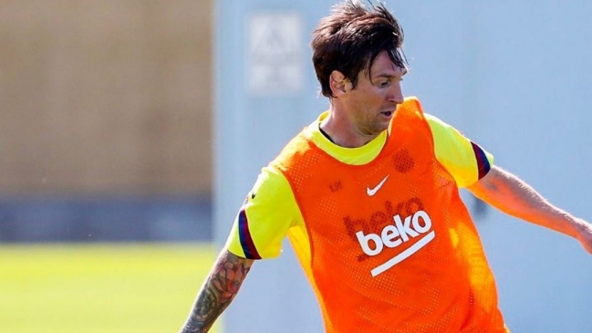 Lionel Messi exhibió su gran nivel en comentada intervención durante práctica de Barcelona