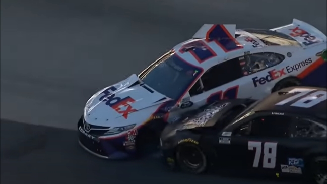 El emocionante desenlace de la novena fecha de la Copa Nascar que se corrió en Bristol