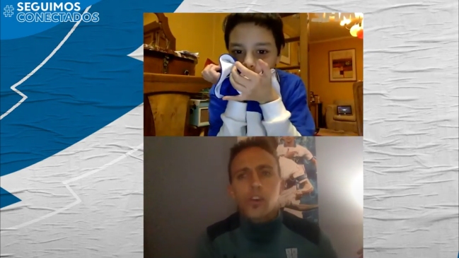 Diego Buonanotte sorprendió a pequeño socio abonado de la UC en el día de su cumpleaños