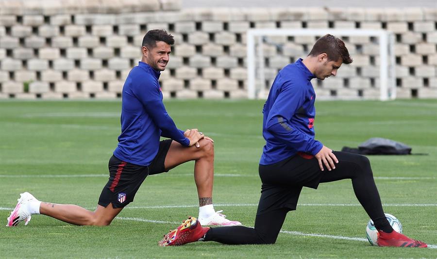 Atlético de Madrid hizo fútbol a poco más de una semana de su reestreno en la Liga