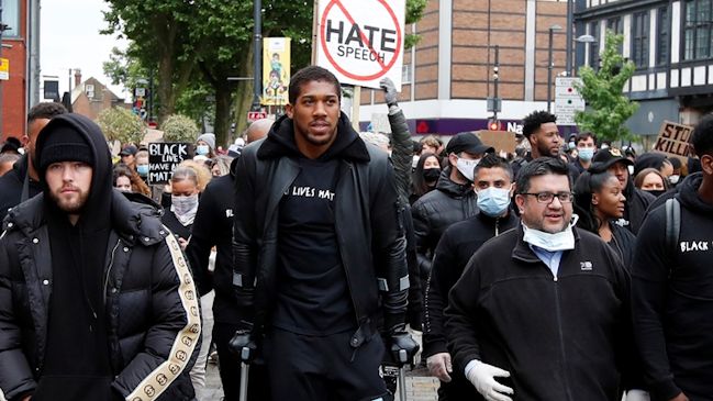 El mensaje de Anthony Joshua en protesta por George Floyd: Somos la cura contra el racismo