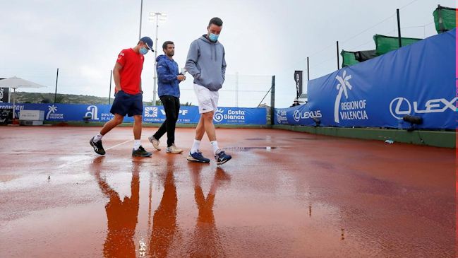 Una fuerte lluvia dejó sin campeón al Region of Valencia Tennis Challenge