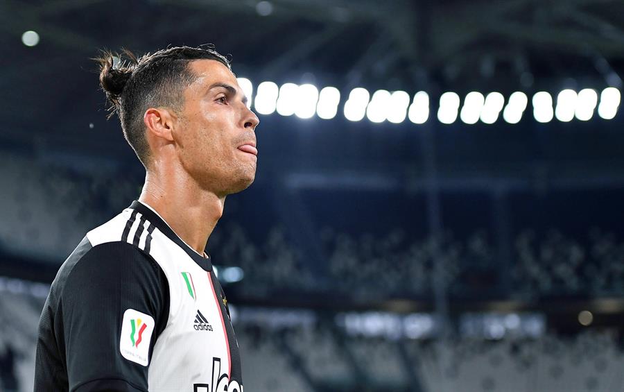 Cristiano Ronaldo perdió la puntería en cuarentena: Falló un penal ante AC Milan
