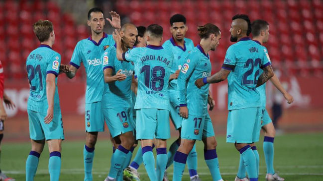 Martin Braithwaite definió con potencia y amplió la ventaja de Barcelona sobre Mallorca