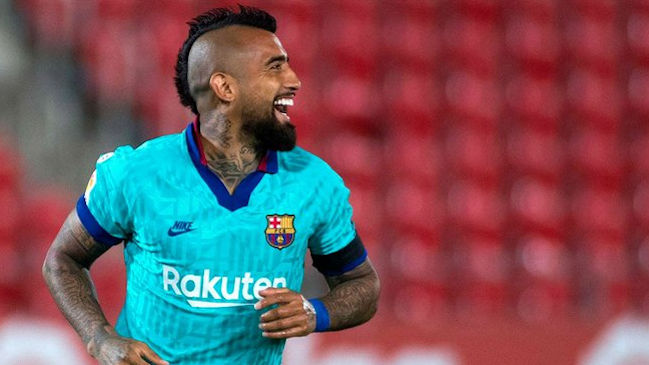 “Enchufado y reforzado”: Prensa española destacó cometido de Vidal ante Mallorca