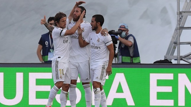 Real Madrid hizo su reestreno en la liga española con victoria sobre Eibar de Fabián Orellana