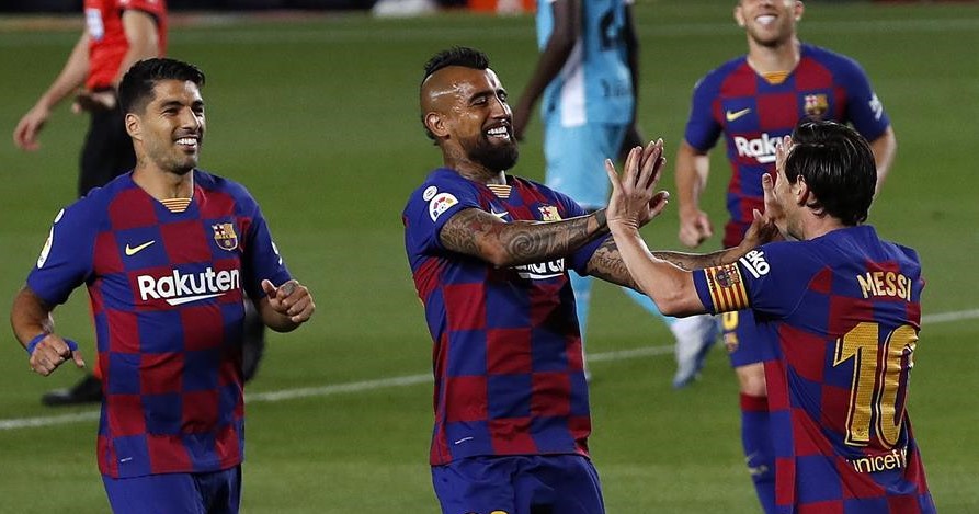 FC Barcelona de Arturo Vidal derribó a Leganés y sigue firme en la cima de la liga española