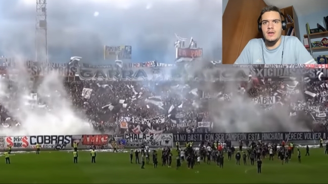 Reconocido youtuber español reaccionó a la “Garra Blanca”: “Es una locura”