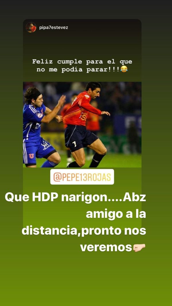 El divertido saludo de Raúl “Pipa” Estévez a José Rojas: “Feliz cumple al que no me podía parar”