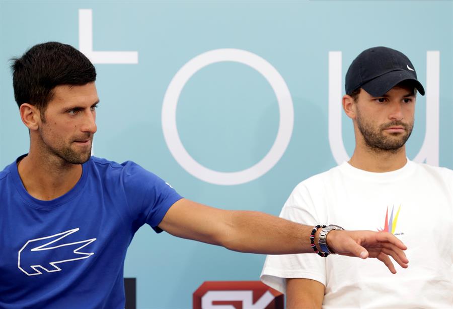 El padre de Novak Djokovic culpó a Dimitrov del brote de coronavirus en el Adria Tour