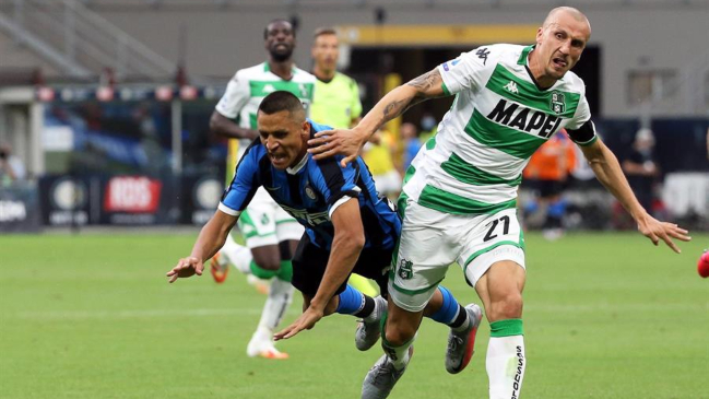 Alexis Sánchez fue activo protagonista en amargo empate de Inter ante Sassuolo en Italia