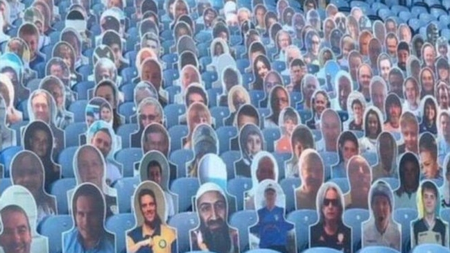 Leeds United quitó “hincha de cartón” con la imagen de Osama Bin Laden de su estadio