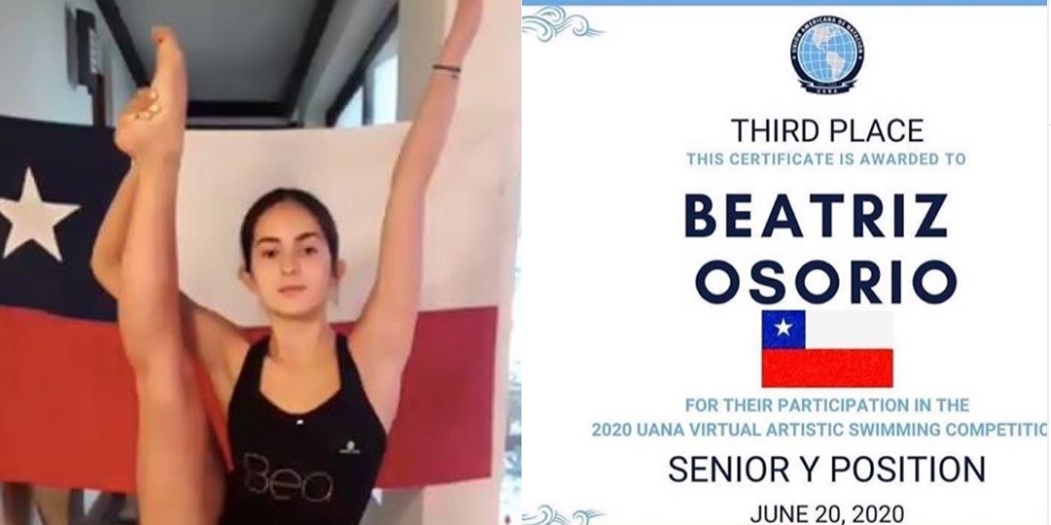 Chile quedó quinto en Panamericano de nado sincronizado que se hizo sin piscina y vía Zoom