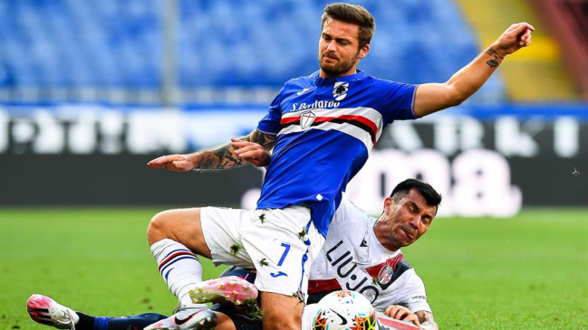 Gary Medel fue titular en importante triunfo de Bologna sobre Sampdoria que lo alejó del fondo