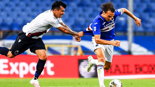 La sufrida victoria de Bologna de Gary Medel frente a Sampdoria en la liga italiana
