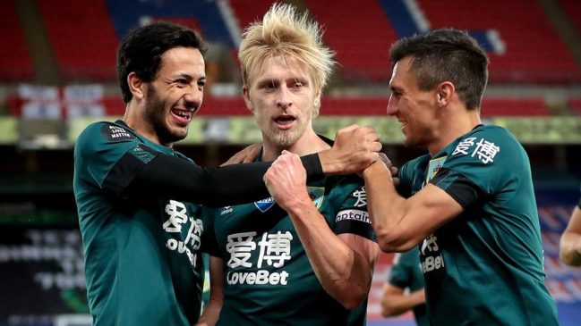 El golazo de cabeza que permitió a Burnley imponerse a Crystal Palace en la Premier League